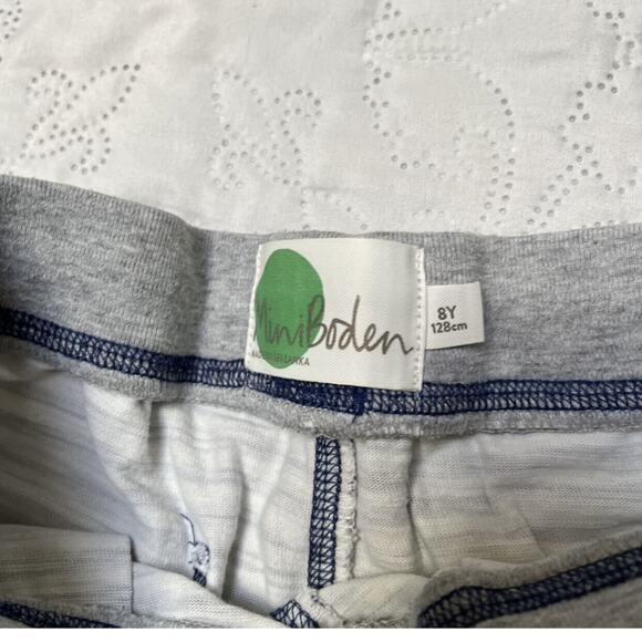 Mini Boden Striped Pull On Slub Shorts Size 8 - Picture 4 of 4